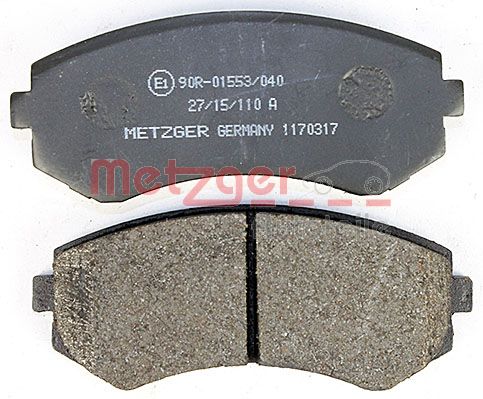 METZGER 1170317 Bremsbelagsatz, Scheibenbremse